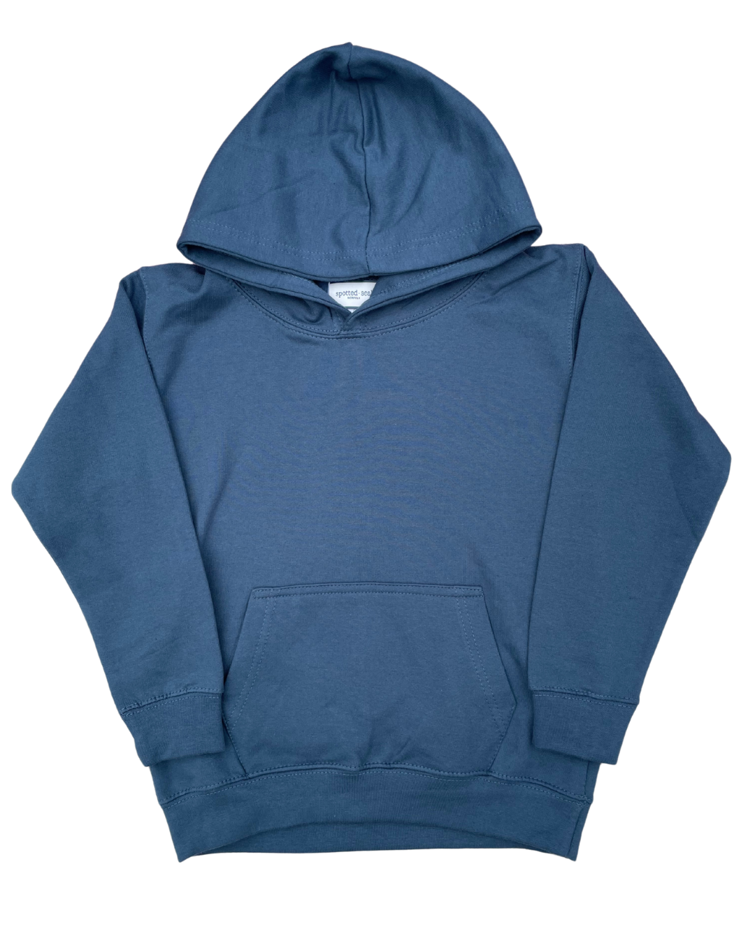 product shot children's spotted-seal hoodie front