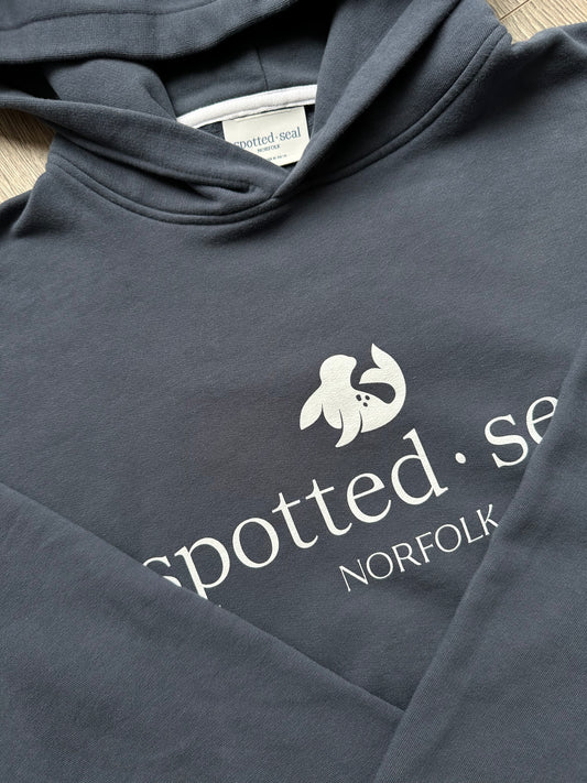 Oversized spotted-seal hoodie